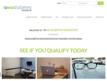 Tablet Screenshot of iowadiabetes.com